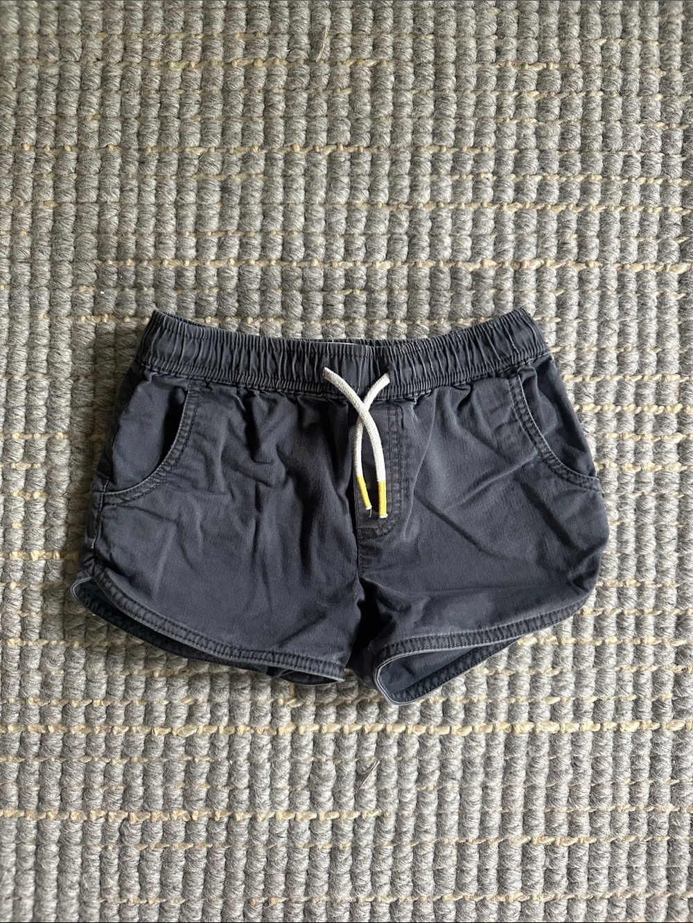 Pact Grey Kids Drawstring Shorts
